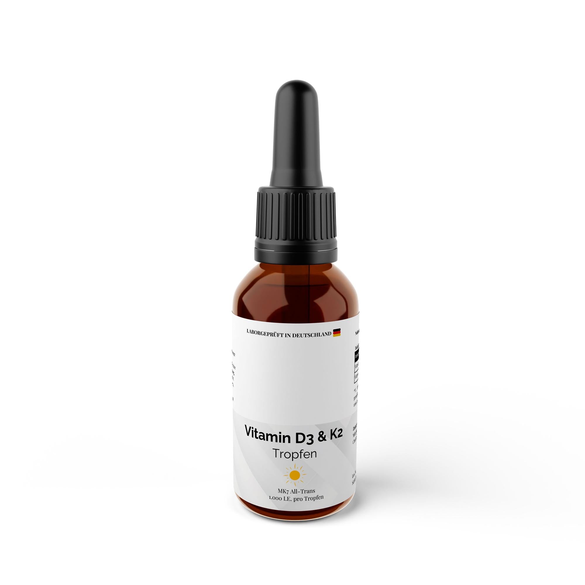 Vitamin D3 + K2 - 1.700 Tropfen (1.000 I.E.) - 50ml